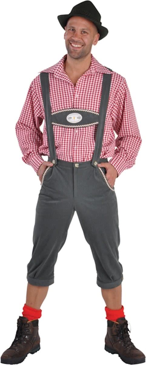 Tiroler broek Oktoberfest Lederhosen Groen | Oktoberfestkleding heren maat L (54-56)